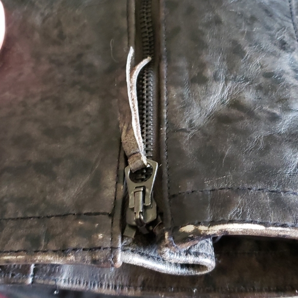 POLO Ralph Lauren Leather Moto Jacket - Picture 6 of 13